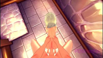 (Trap) Pembantu Elvish mantuan anjeun ngumbah beungeut anjeun.